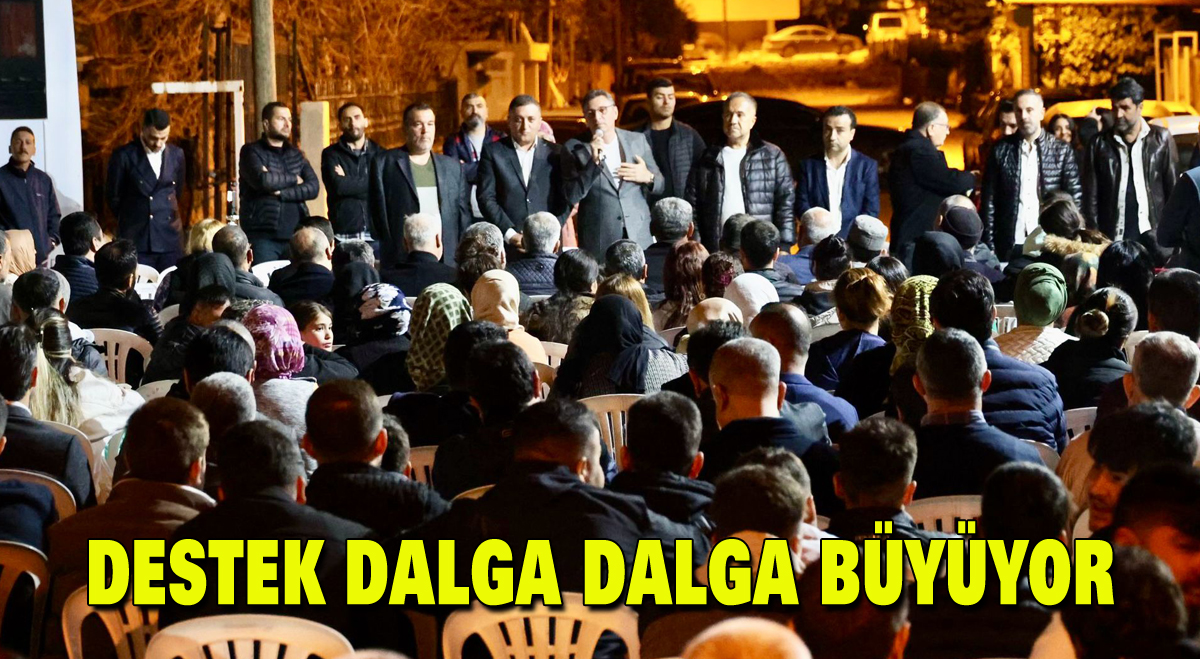 Destek dalga dalga büyüyor