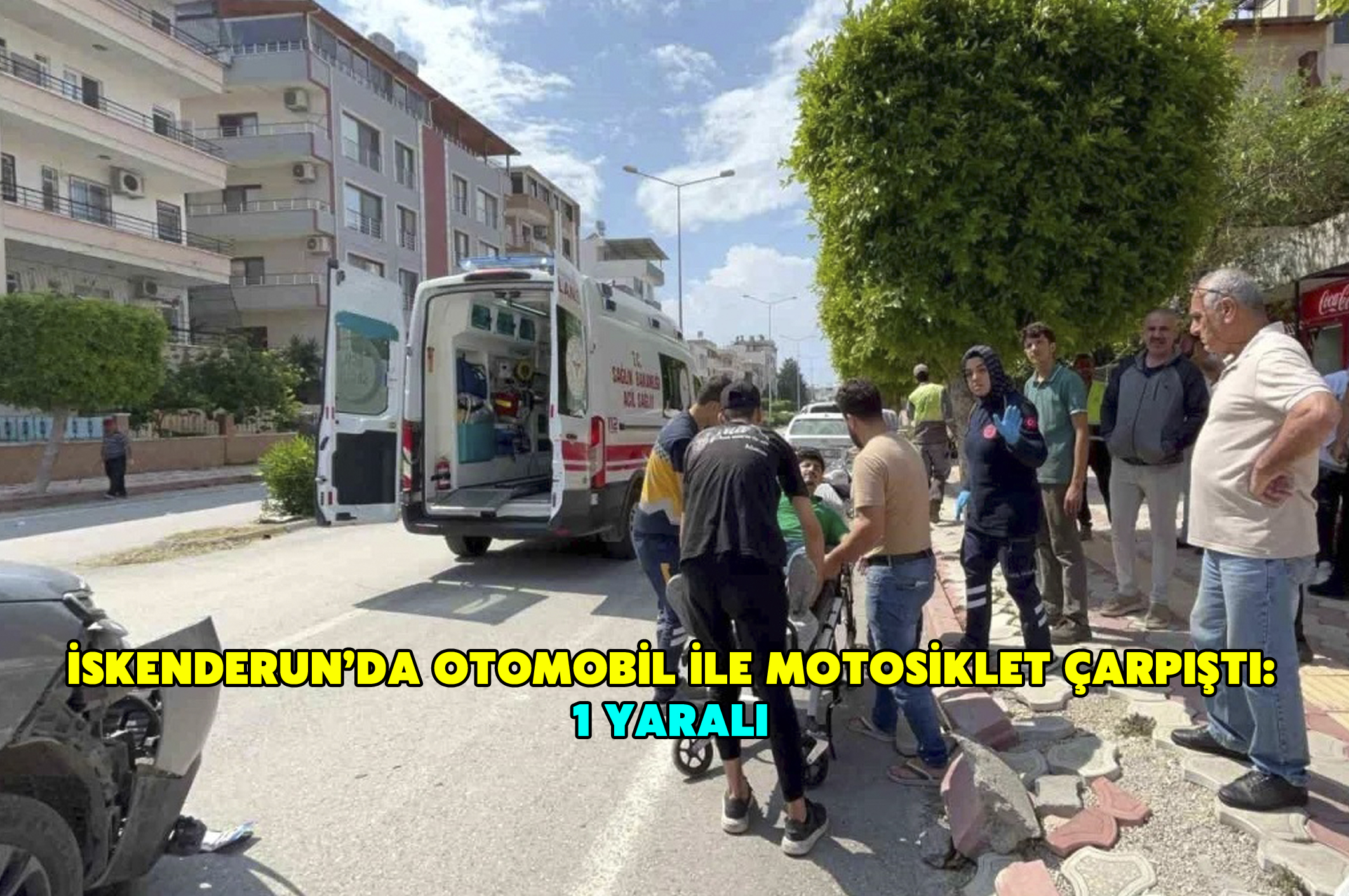 İskenderun’da Otomobil ile Motosiklet Çarpıştı: 1 Yaralı