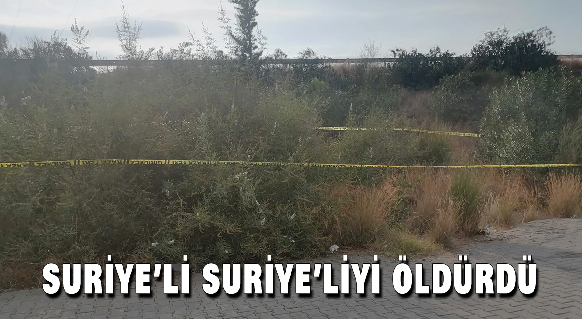 Suriye’li Suriyeli’yi öldürdü