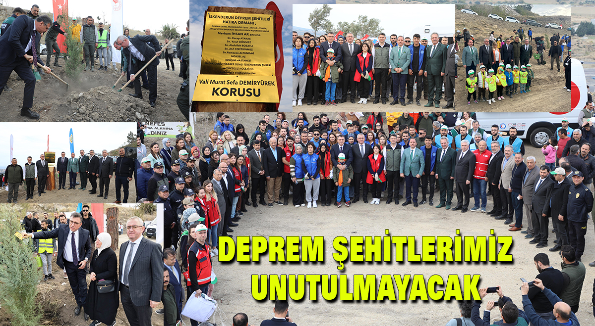 Deprem şehitlerimiz unutulmayacak