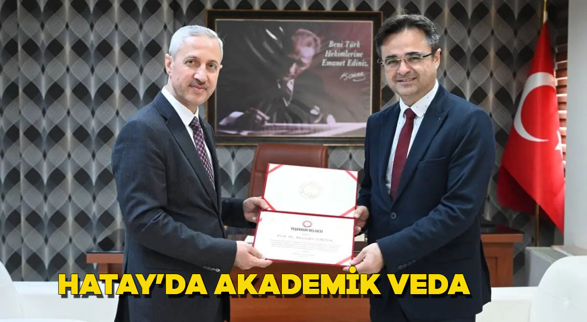 Hatay’da akademik veda