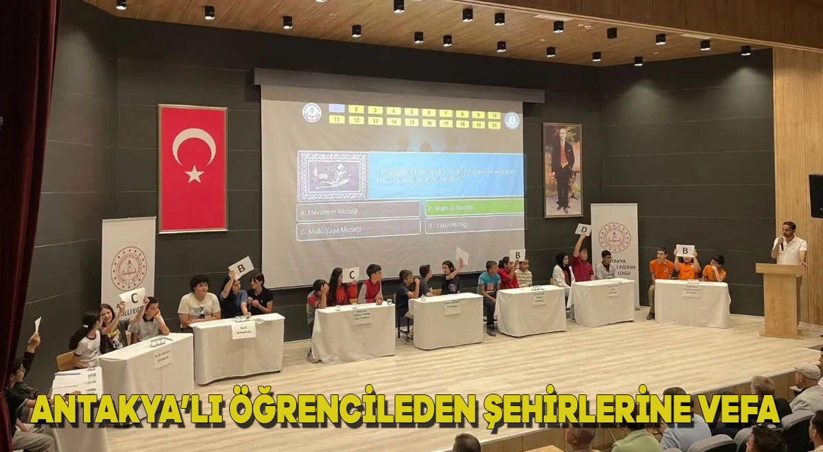 Antakyalı Öğrencilerden Şehirlerine Vefa