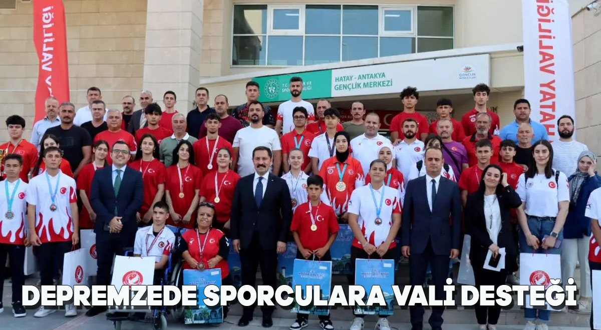 Depremzede Sporculara Vali Desteği