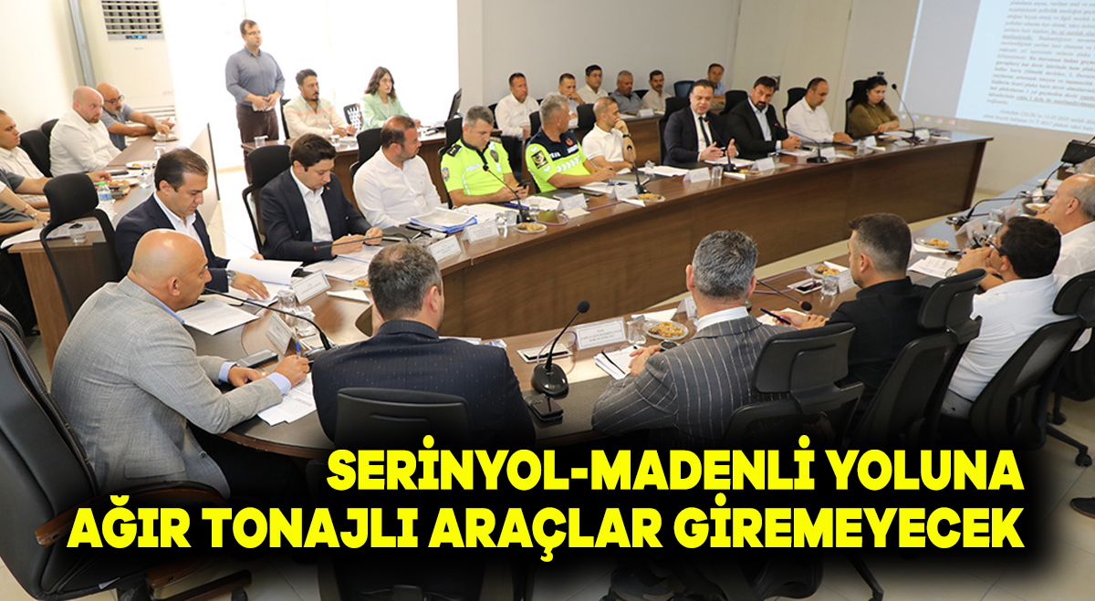 Serinyol-Madenli yoluna ağır tonajlı araçlar giremeyecek