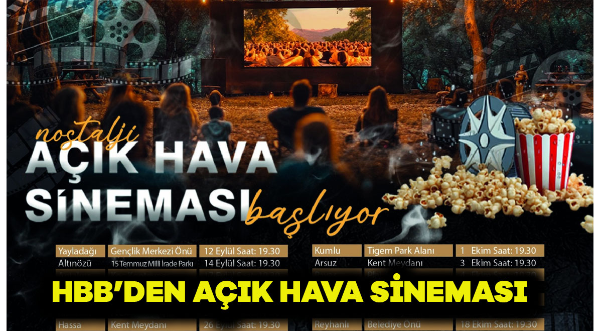 HBB’DEN AÇIK HAVA SİNEMASI
