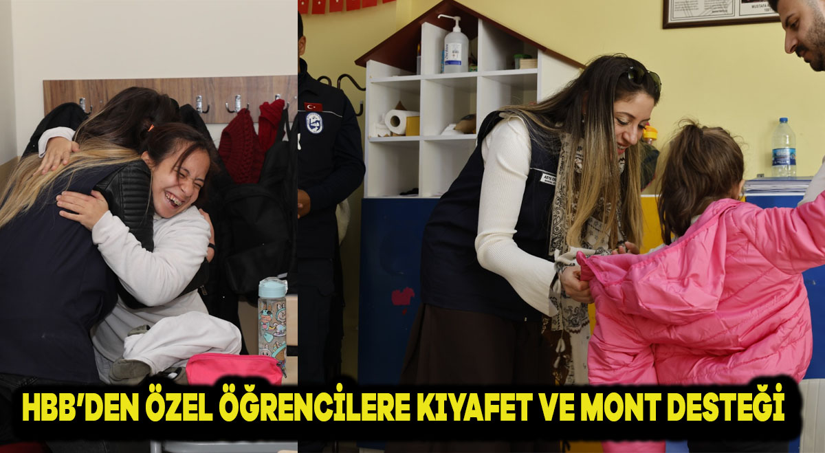 HBB’DEN ÖZEL ÖĞRENCİLERE KIYAFET VE MONT DESTEĞİ