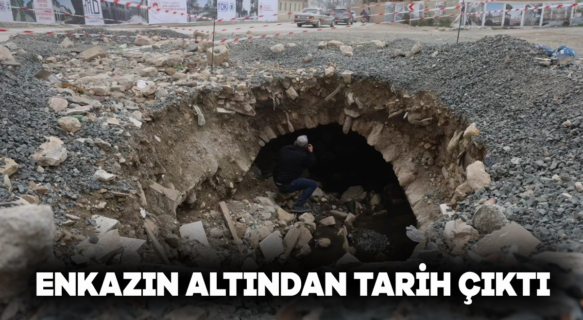 Enkazın altından tarih çıktı