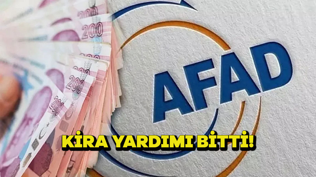 Kira yardımı bitti!