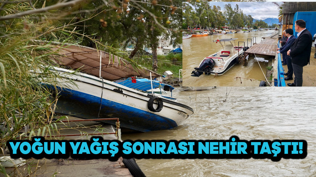 Yoğun Yağış Sonrası Nehir Taştı!