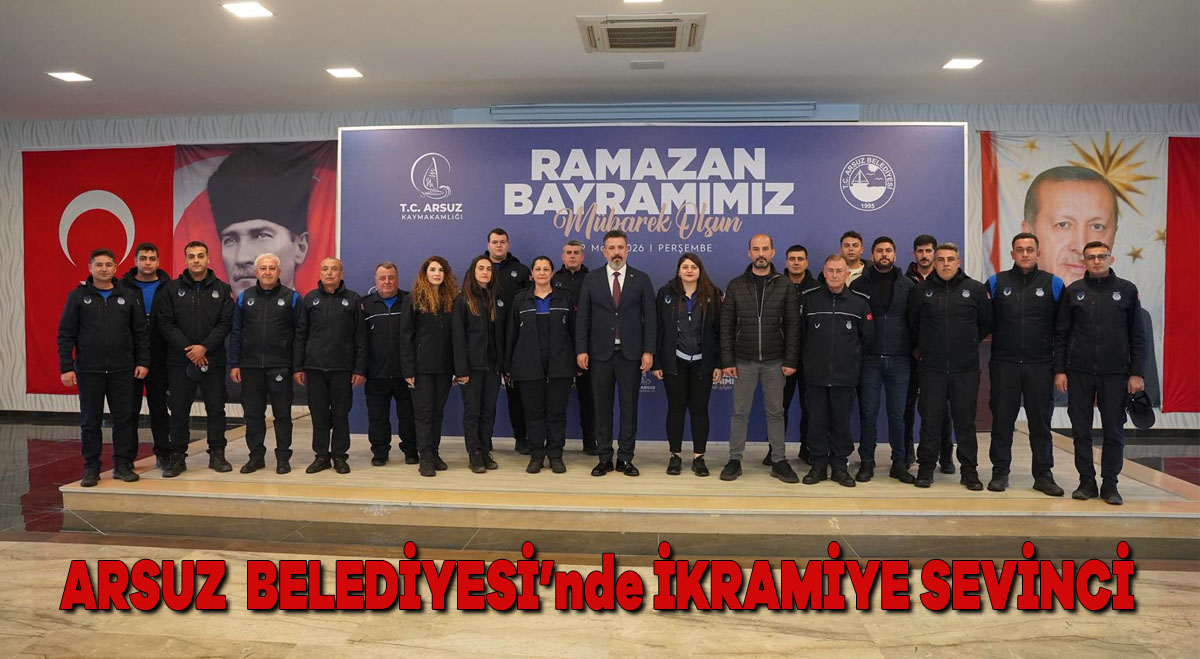 Arsuz Belediyesi’nde ikramiye sevinci