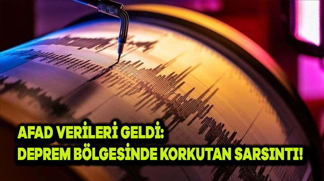 AFAD Verileri Geldi: Deprem Bölgesinde Korkutan Sarsıntı!